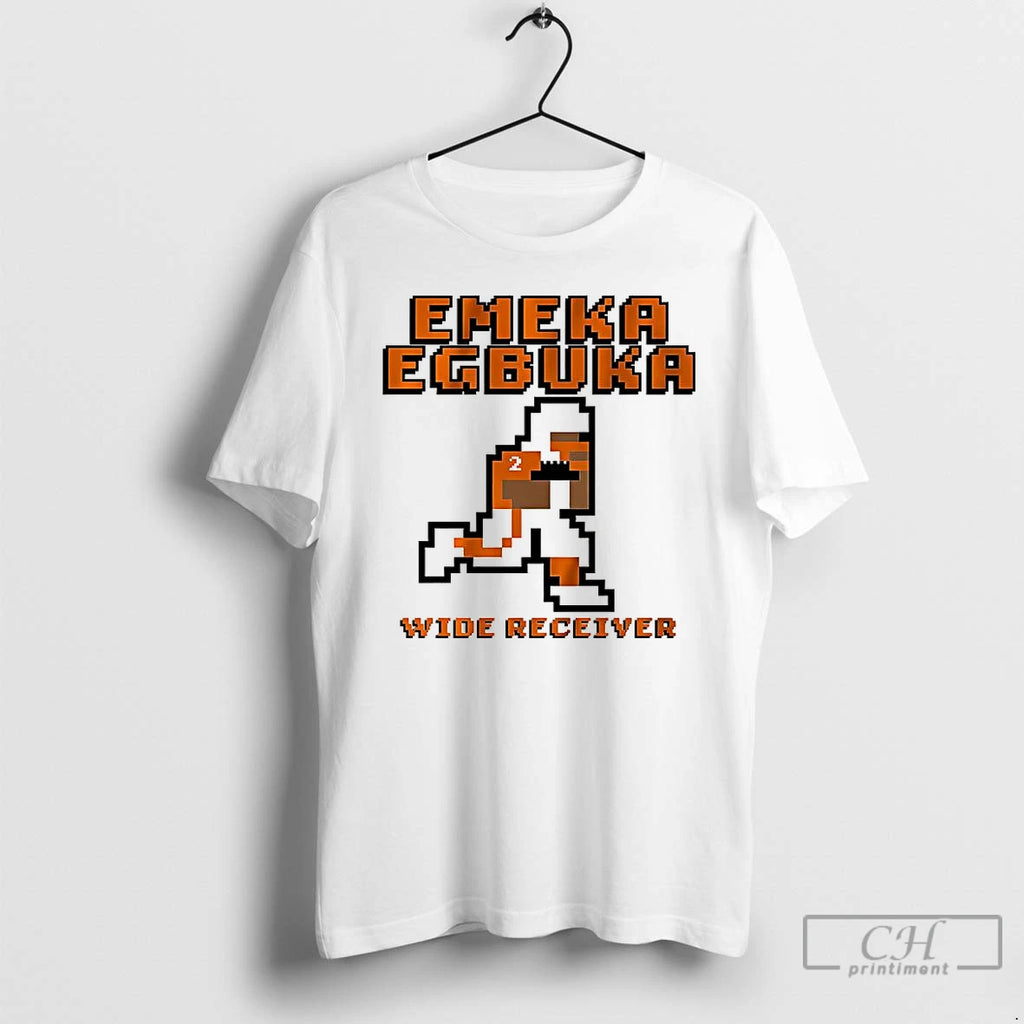Classic Emeka Egbuka Tampa Bay Buccaneers Football Wide Receiver Retro Baller 8 Bit T Shirts