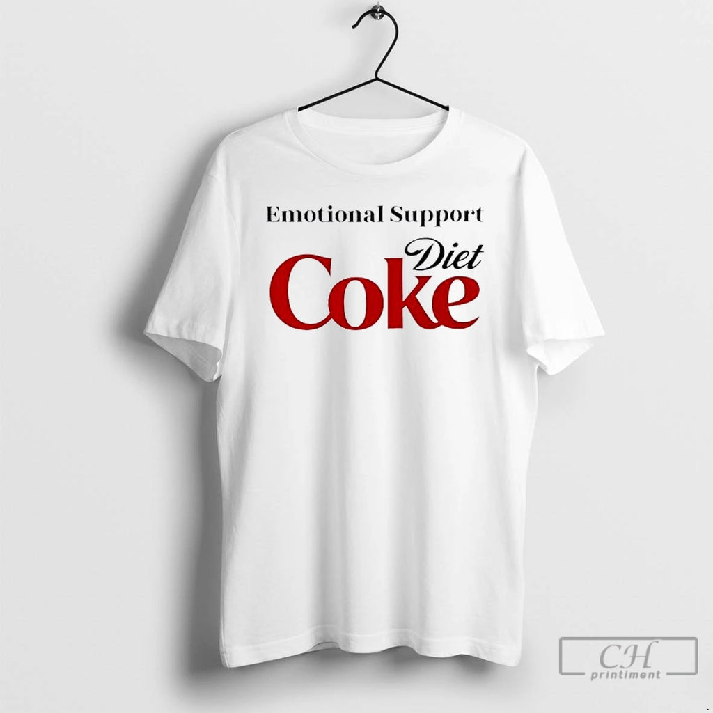 Classic Emotional Support Diet Coke Logo Funny