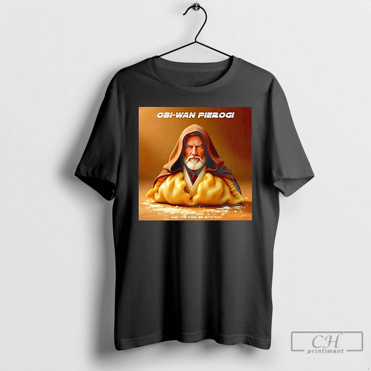 Classic Ewan Mcgregor Obi Wan Pierogi May The Fork Be With You T Shirts Hoodie Sweatshirt | PurePodTees.com