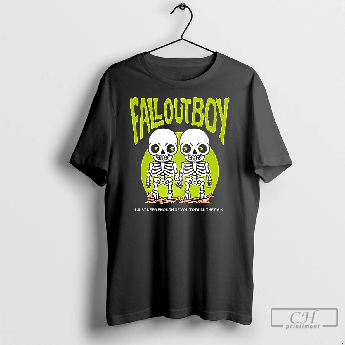 Classic Fall Out Boy Twin Skeleton Shirt Hoodie Sweatshirt | PurePodTees.com