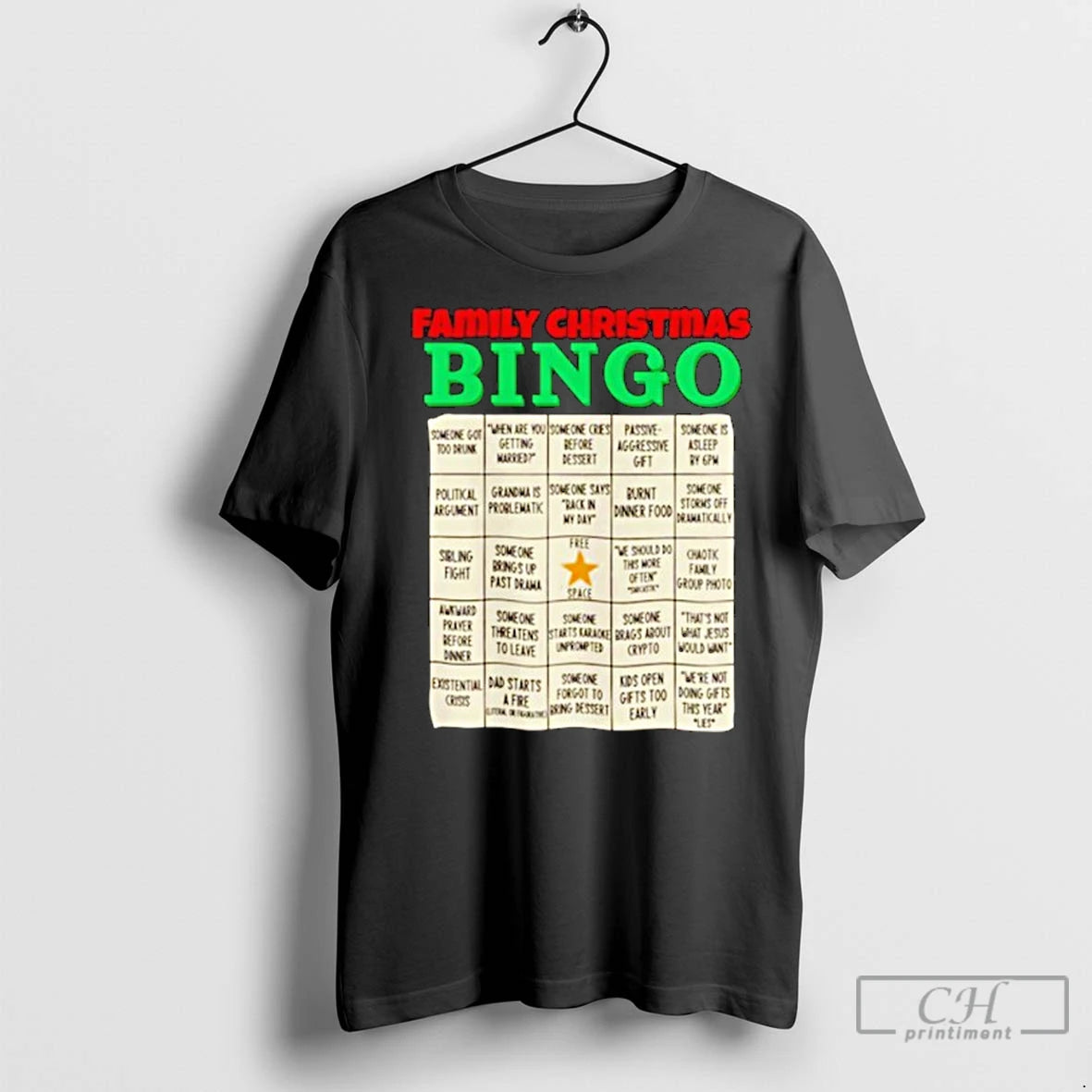 Classic Family Christmas Bingo Shirt Hoodie Sweatshirt | PurePodTees.com