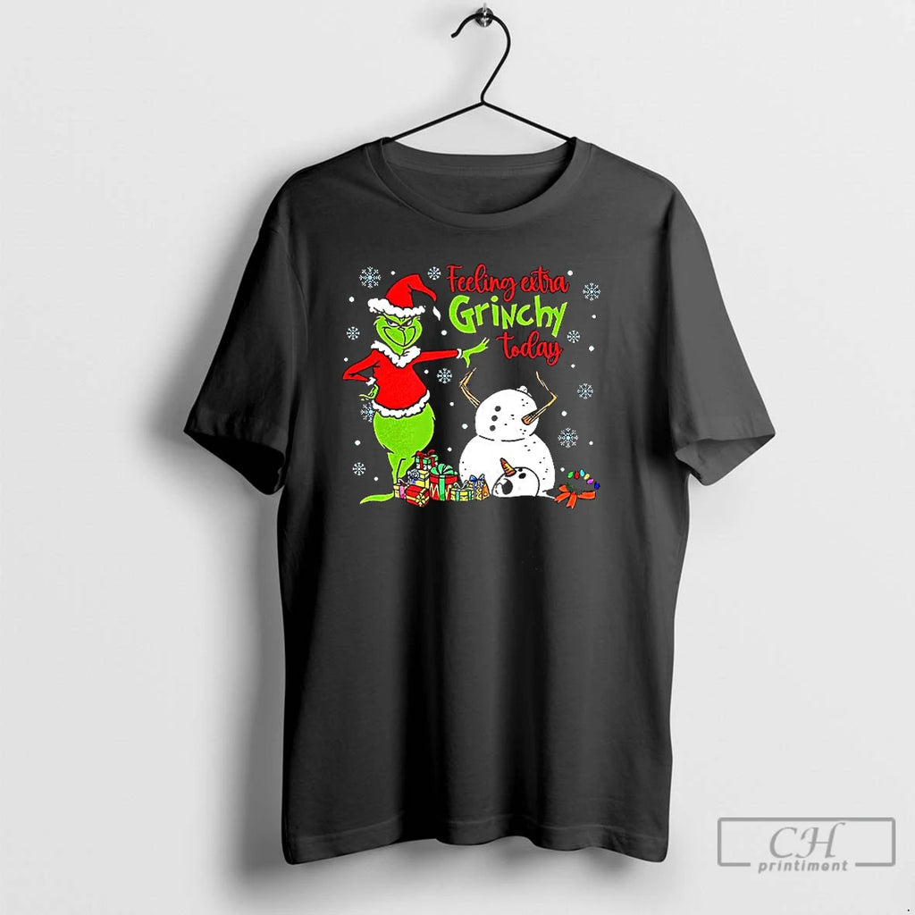 Classic Feeling Extra Grinchy Today Merry Christmas Shirt Hoodie Sweatshirt | PurePodTees.com