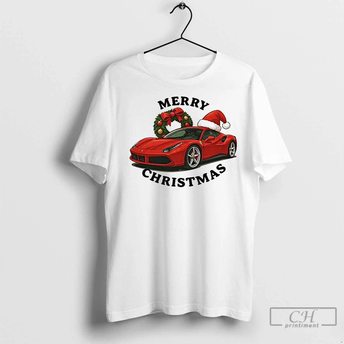 Classic Ferrari Merry Christmas Shirt Hoodie Sweatshirt | PurePodTees.com