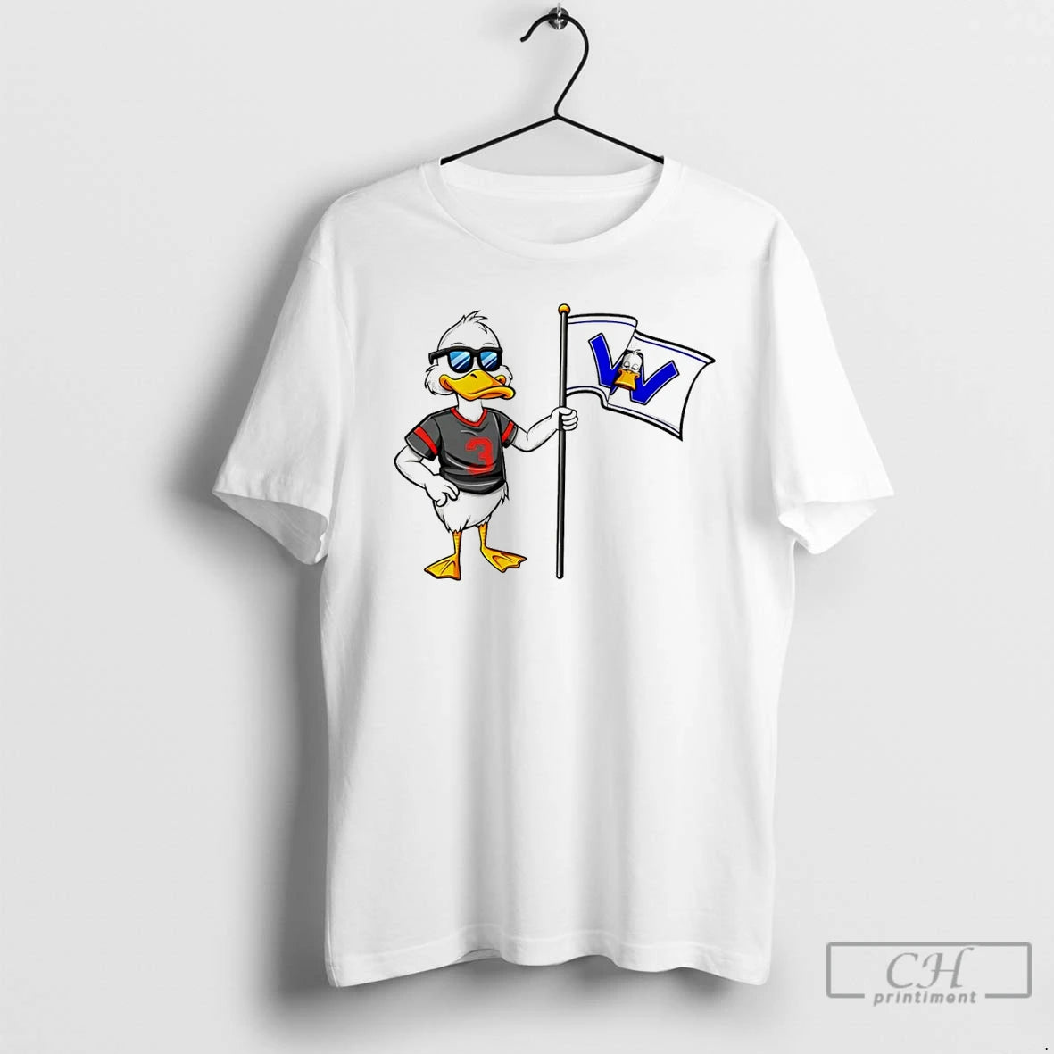 Classic Fly The Dub Duck Sports Mascot T Shirts Hoodie Sweatshirt | PurePodTees.com