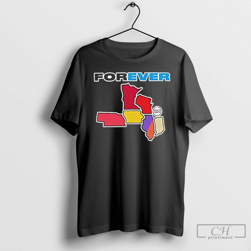 Classic Forever Map Of Several Us States T Shirts Hoodie Sweatshirt | PurePodTees.com