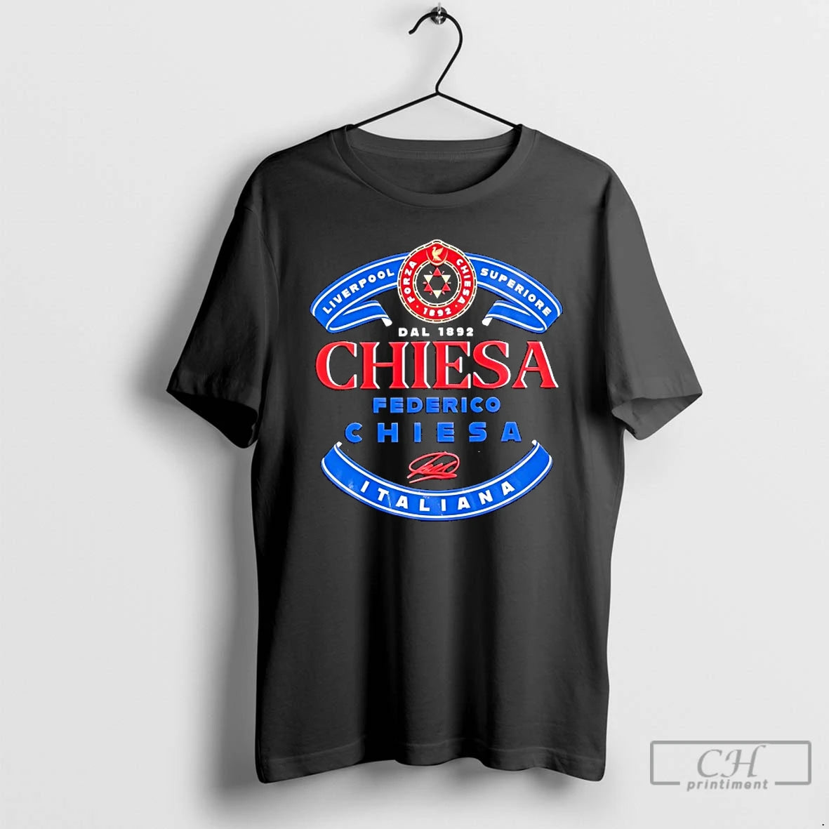 Classic Forza Chiesa 1892 Liverpool Superiore Chiesa Federico Chiesa Italiana Shirt Hoodie Sweatshirt | PurePodTees.com