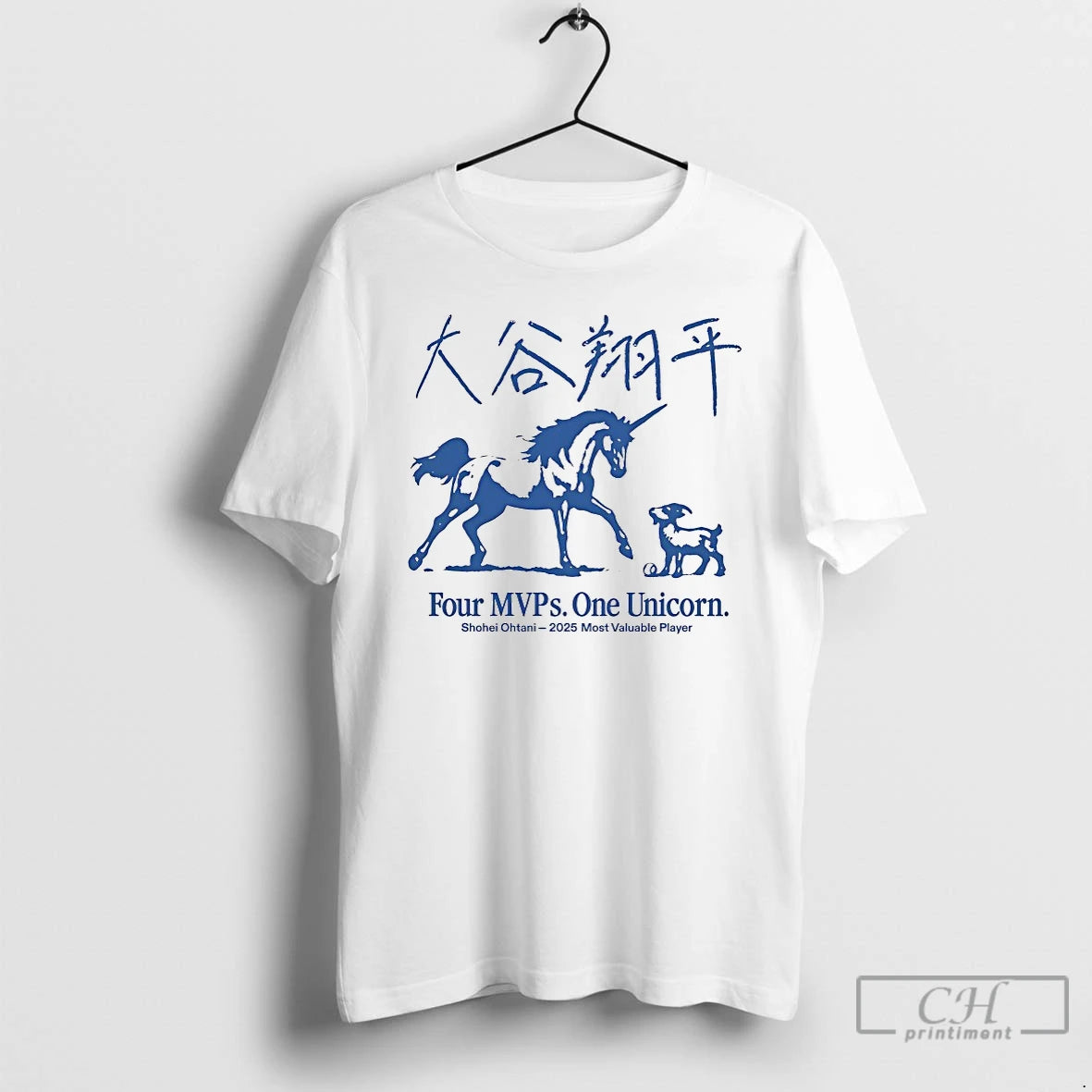 Classic Four Mvps One Unicorn Shohei Ohtani 2025 Mvp Shirt Hoodie Sweatshirt | PurePodTees.com