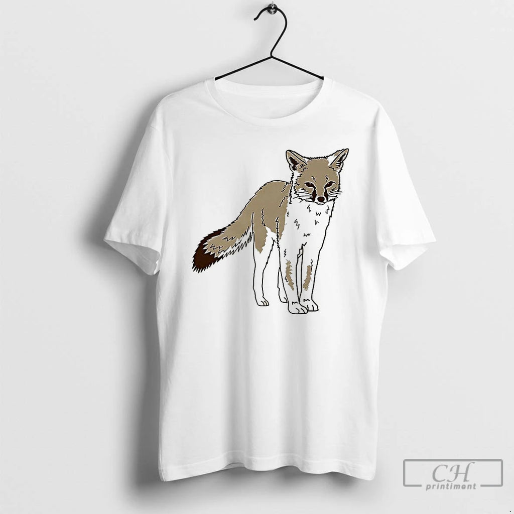 Classic Fox Sketch Urocyon Cinereoargenteus T Shirts Hoodie Sweatshirt | PurePodTees.com
