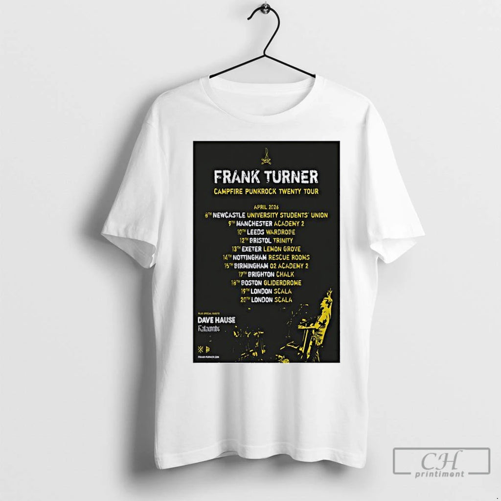 Classic Frank Turner 2026 New Tour Shirt Hoodie Sweatshirt | PurePodTees.com
