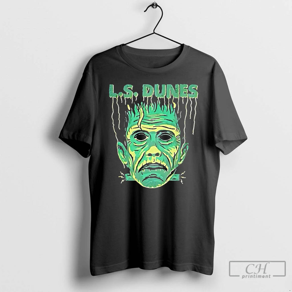 Classic Frankenstein L S Dunes Halloween T Shirts