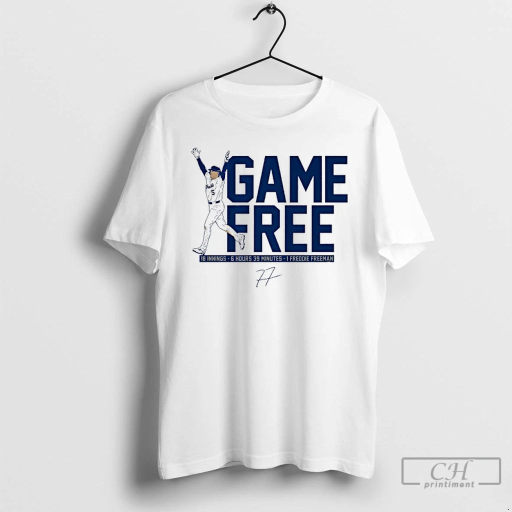 Classic Freddie Freeman Los Angeles Dodgers Game Free T Shirts Hoodie Sweatshirt | PurePodTees.com