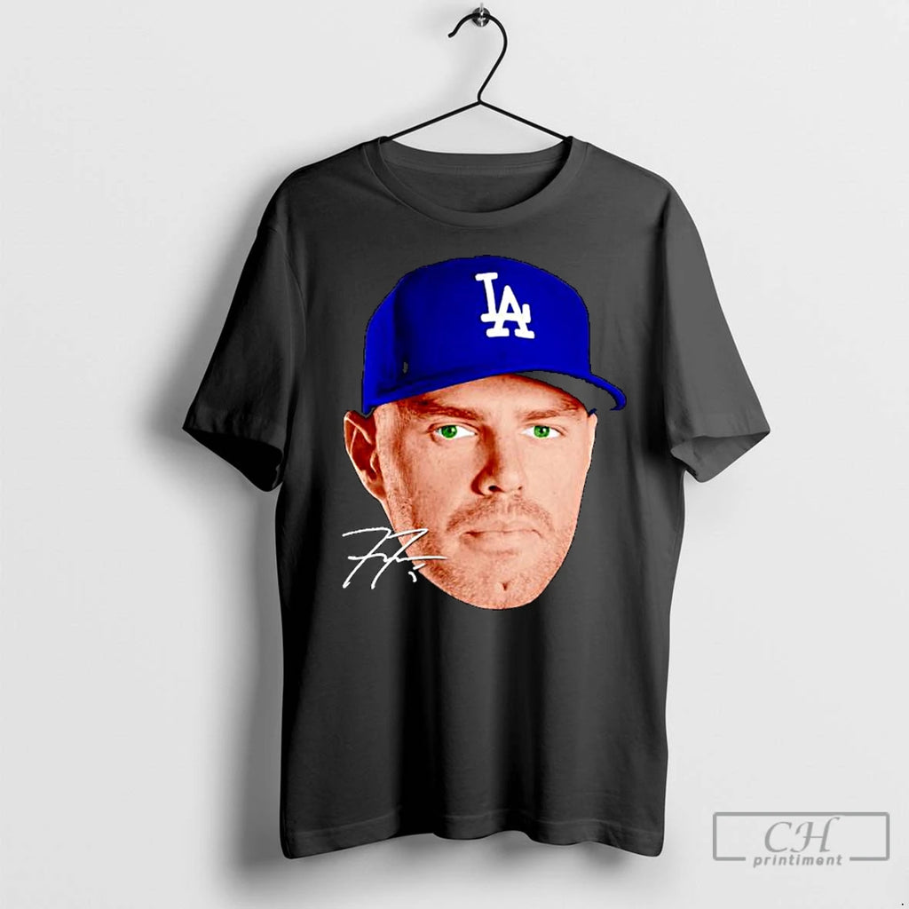 Classic Freddie Freeman Mlb Los Angeles Dodgers Big Head Signature Ornaments Shirt Hoodie Sweatshirt | PurePodTees.com