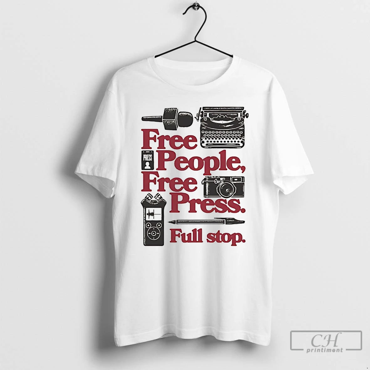 Classic Free People Free Press Full Stop T Shirts Hoodie Sweatshirt | PurePodTees.com