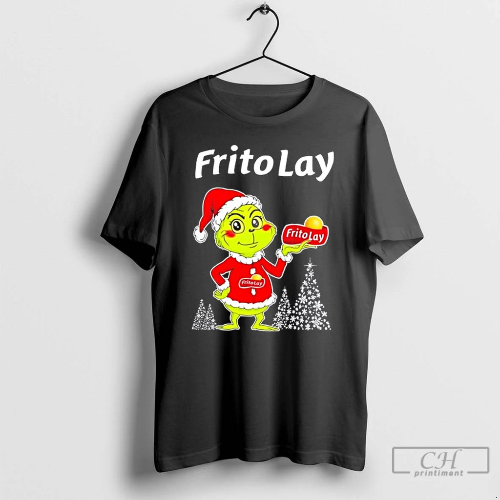 Classic Frito Lay And Grinchmas Merry Christmas T Shirts Hoodie Sweatshirt | PurePodTees.com