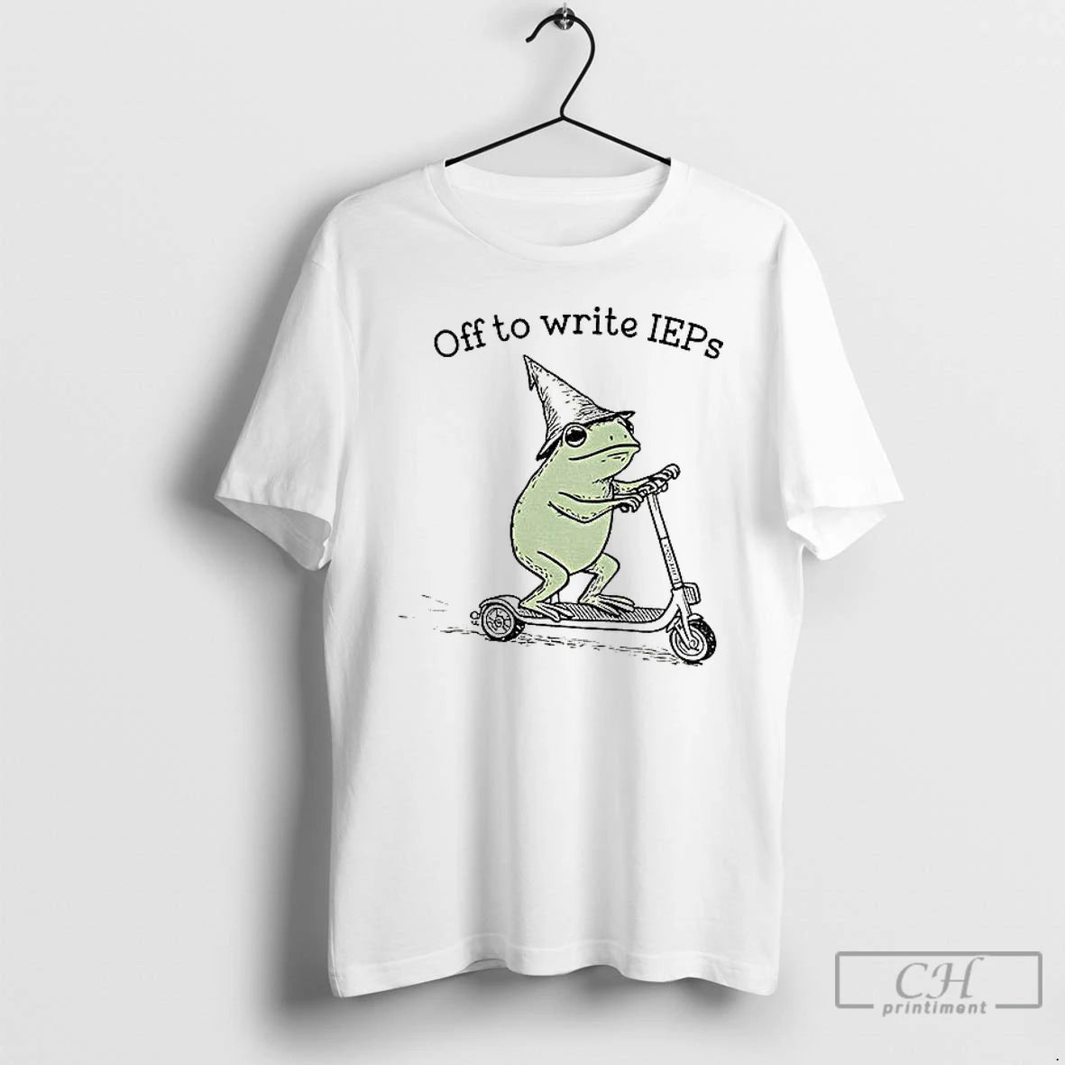 Classic Frog Scooter Off To Write Ieps Shirt Hoodie Sweatshirt | PurePodTees.com