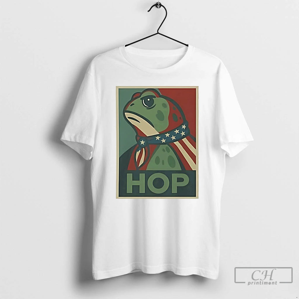 Classic Frog Saves America Hop T Shirts