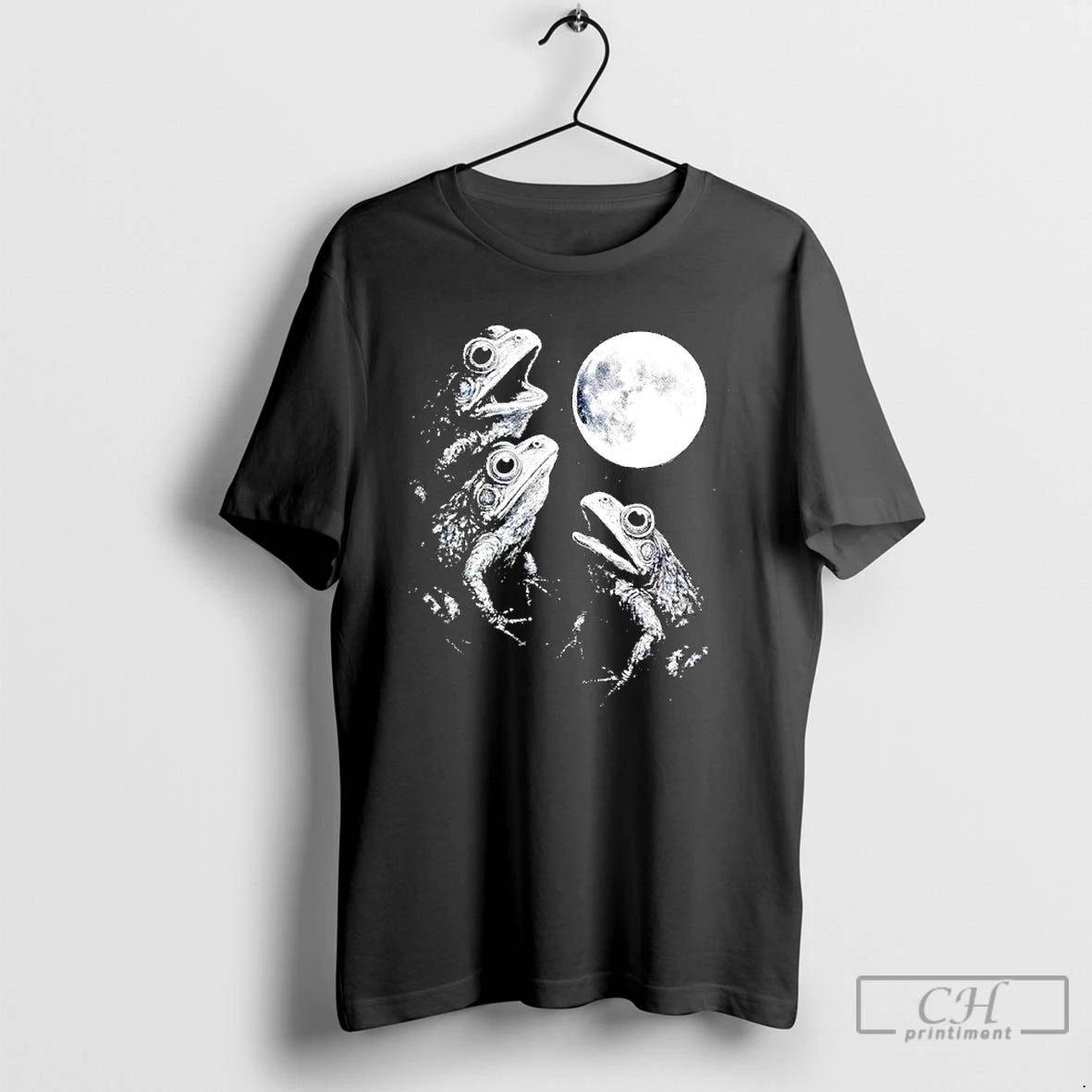 Classic Frogs Howling To Moon Shirt Hoodie Sweatshirt | PurePodTees.com