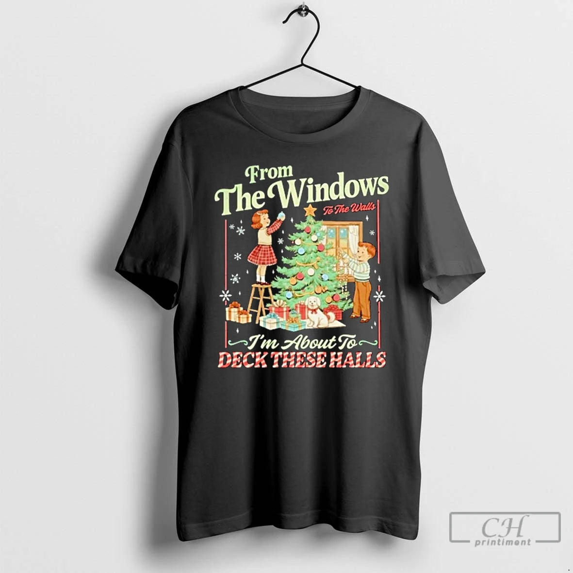 Classic From The Windows To The Walls 2025 Christmas Shirt Hoodie Sweatshirt | PurePodTees.com