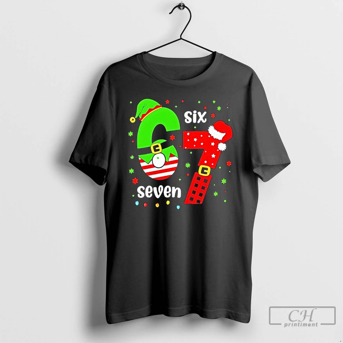 Classic Funny 6 7 Six Seven Christmas Elf Santa Xmax 67 Shirt Hoodie Sweatshirt | PurePodTees.com