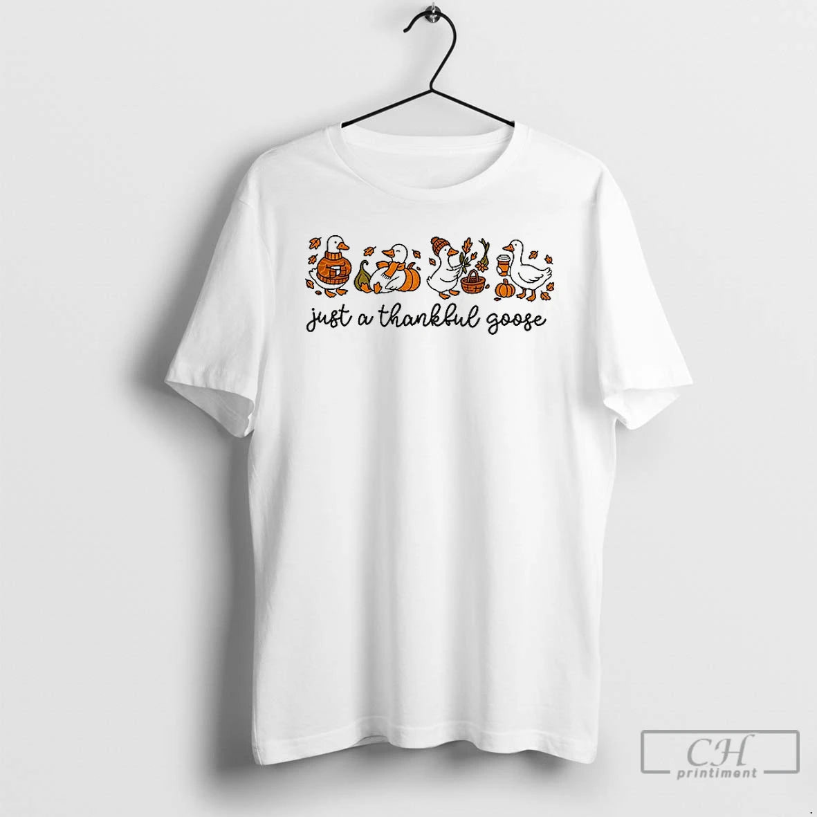 Classic Funny Cute Pumpkin Spice Thanksgiving Goose Shirt Hoodie Sweatshirt | PurePodTees.com