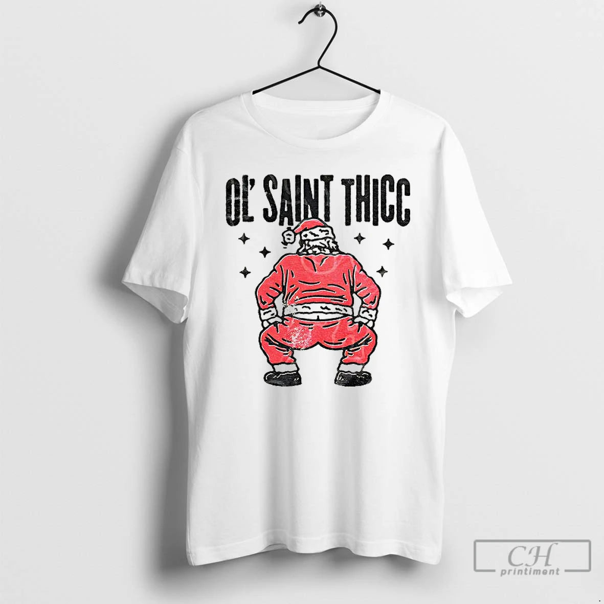Classic Funny Ol Santa Thicc Christmas Shirt Hoodie Sweatshirt | PurePodTees.com