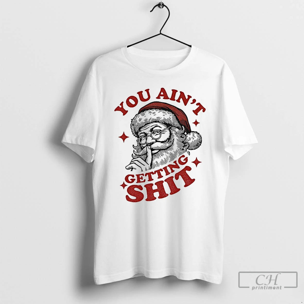 Classic Funny Retro Santa I Saw That Xmas Shirt Hoodie Sweatshirt | PurePodTees.com