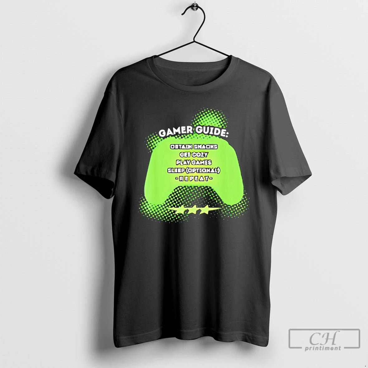 Classic Gamer Guide Obtain Snacks Get Cozy Play Games Shirt Hoodie Sweatshirt | PurePodTees.com