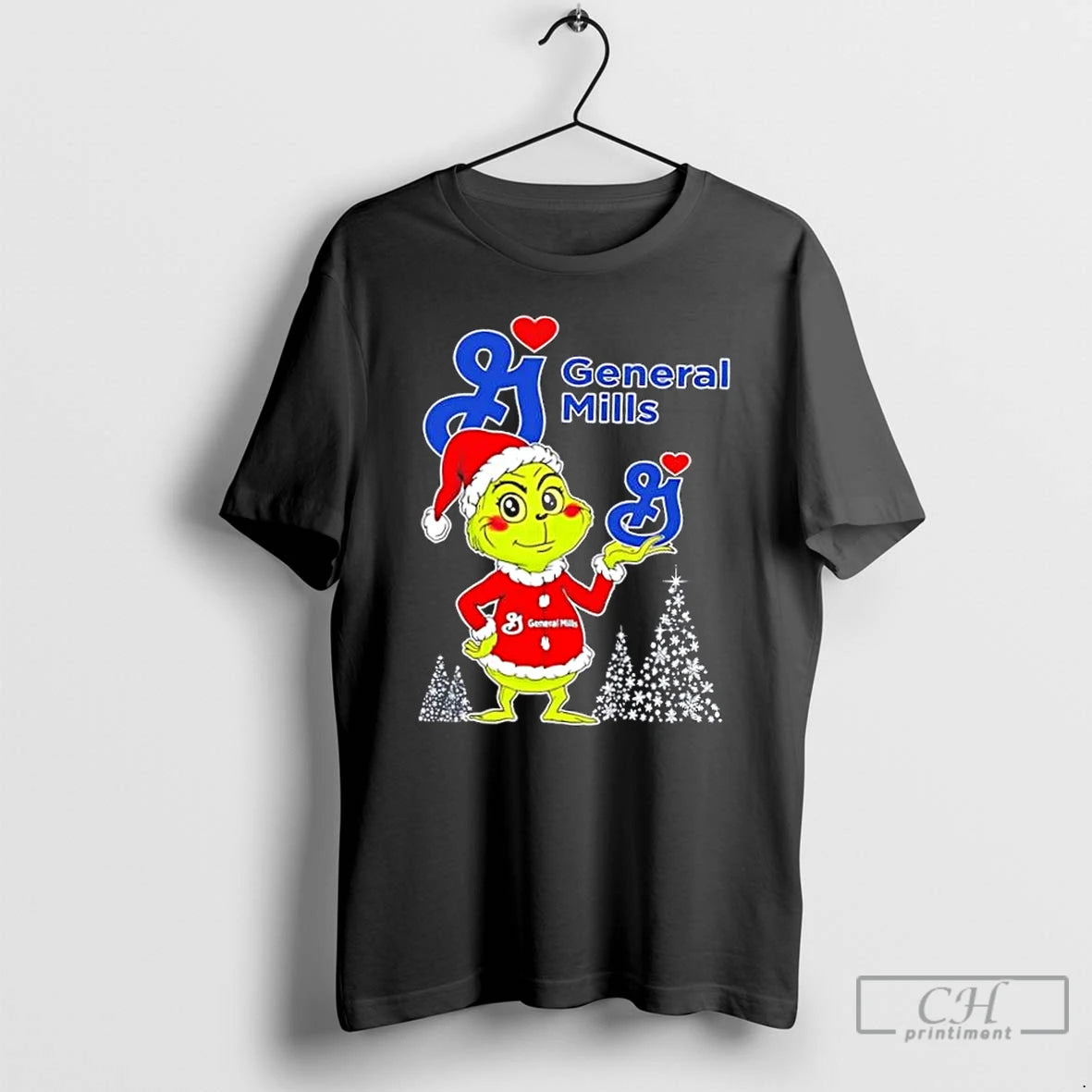 Classic General Mills And Grinchmas Christmas Tree T Shirts Hoodie Sweatshirt | PurePodTees.com