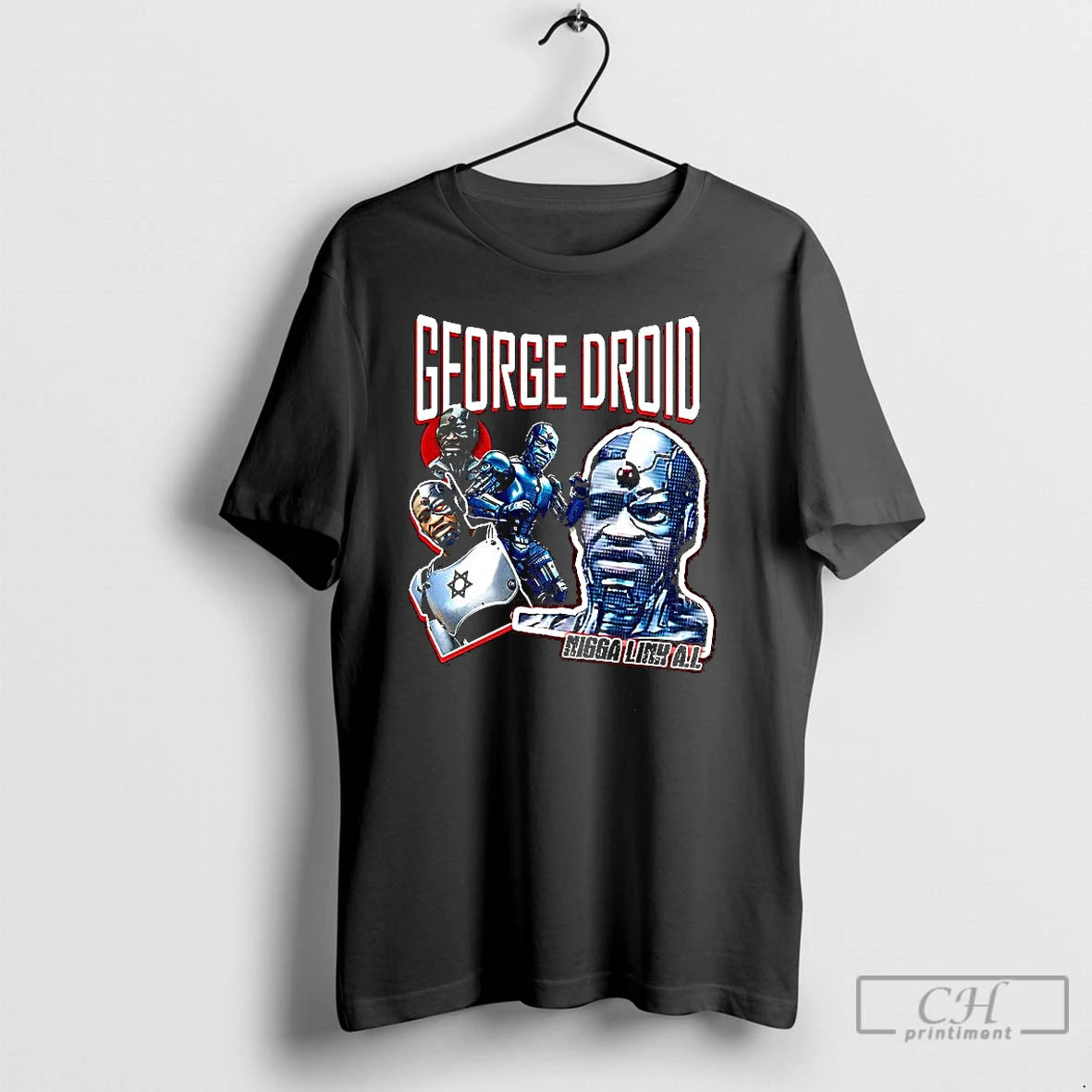 Classic George Floyd X George Droid Migga Link Ai T Shirts Hoodie Sweatshirt | PurePodTees.com