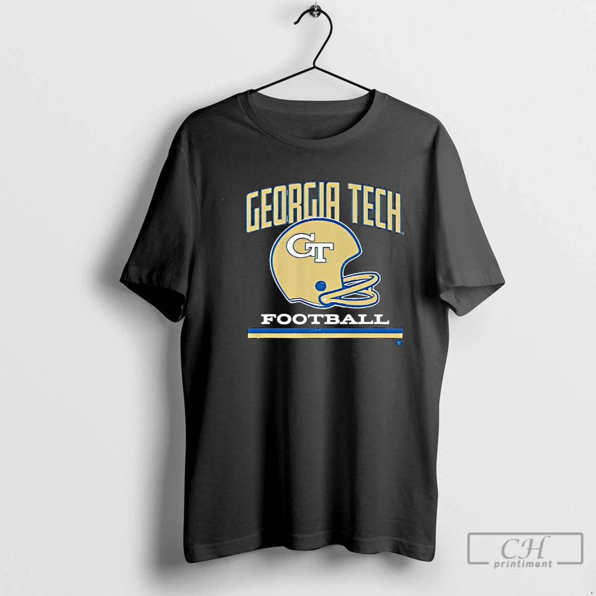 Classic Georgia Tech Football Helmet Grid Logo T Shirts Hoodie Sweatshirt | PurePodTees.com