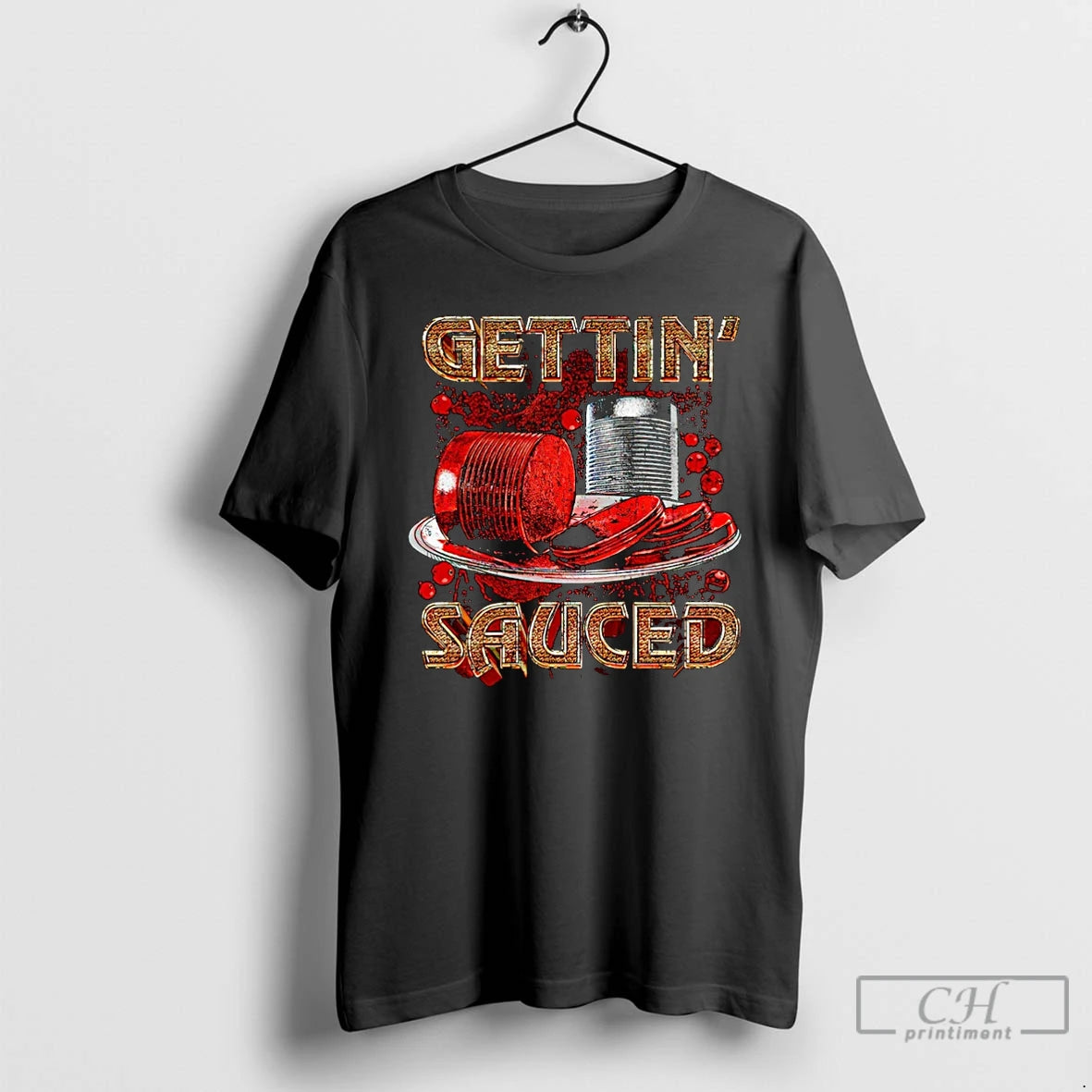 Classic Gettin Sauced Graphic Christmas T Shirts Hoodie Sweatshirt | PurePodTees.com