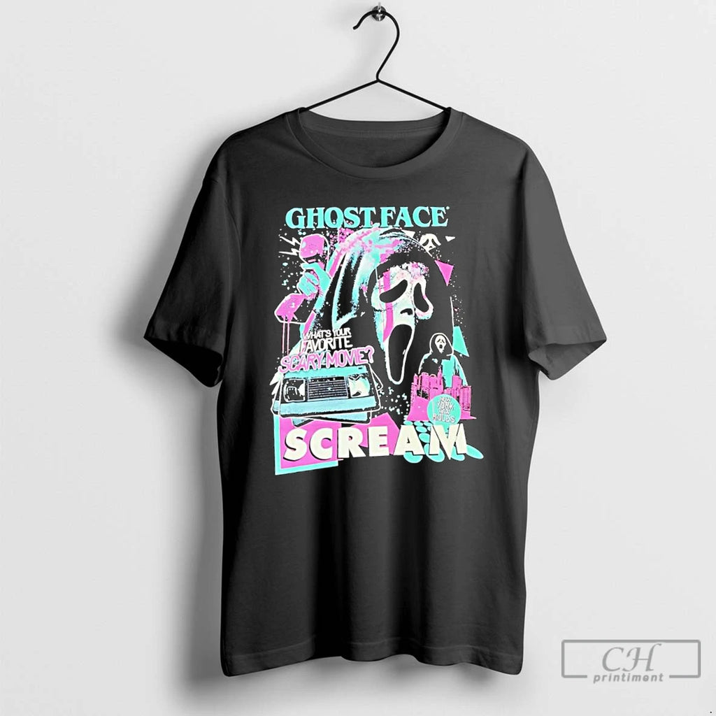 Classic Ghost Face Halloween Horror Scream Whats Your Favorite Scary Movie T Shirts