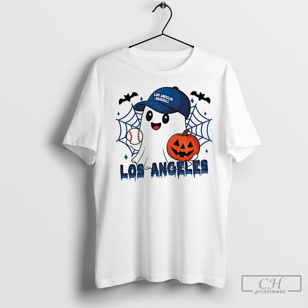 Classic Ghost Los Angeles Dodgers Pumpkin Baseball Mlb 2025