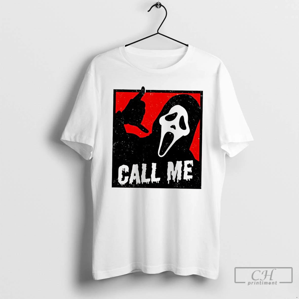 Classic Ghostface Call Me Graphic T Shirts Hoodie Sweatshirt | PurePodTees.com