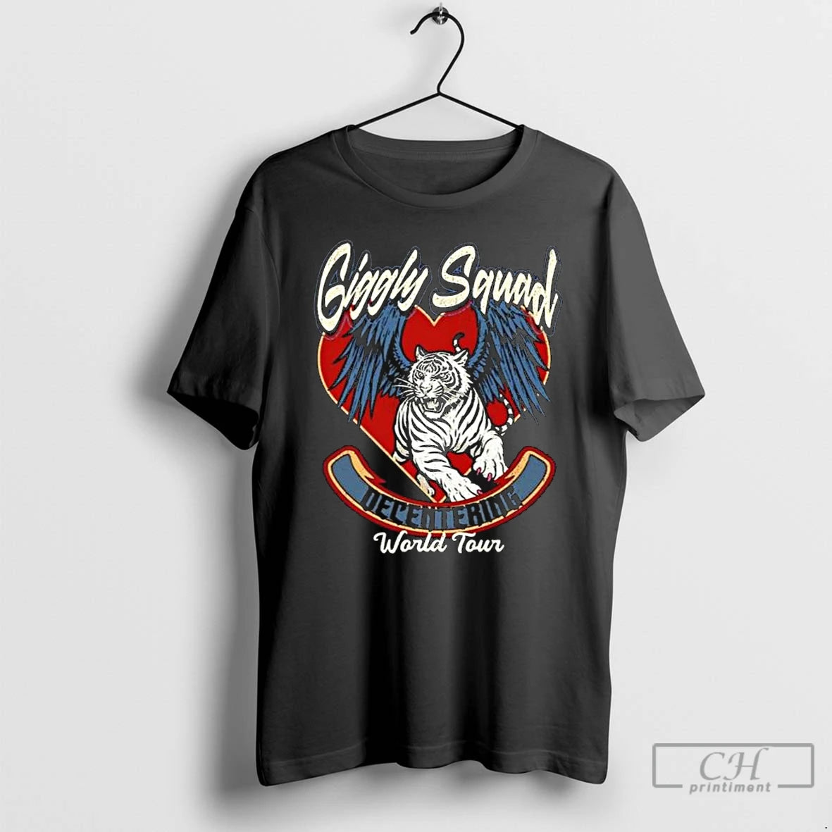 Classic Giggly Squad Decentering World Tour 2025 Long Sleve T Shirts Hoodie Sweatshirt | PurePodTees.com