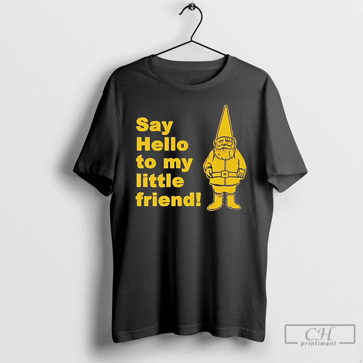 Classic Gnome Say Hello To My Little Friend T Shirts Hoodie Sweatshirt | PurePodTees.com
