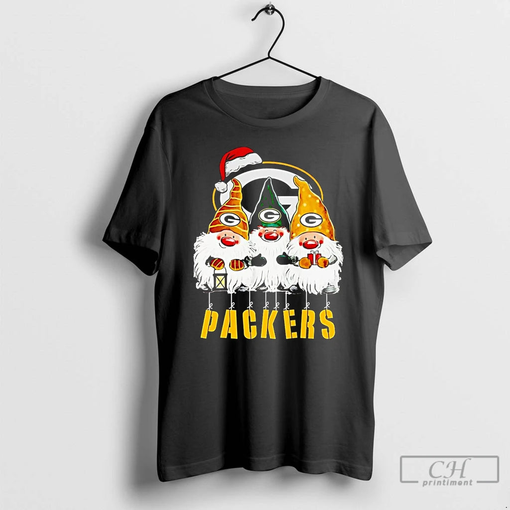Classic Gnomes Green Bay Packers Merry Christmas Shirt Hoodie Sweatshirt | PurePodTees.com