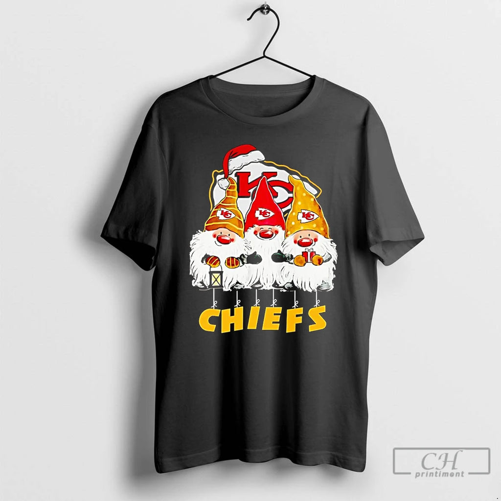 Classic Gnomes Kansas City Chiefs Merry Christmas Shirt Hoodie Sweatshirt | PurePodTees.com