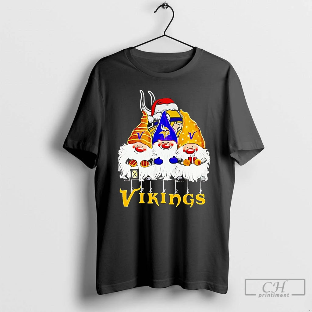 Classic Gnomes Minnesota Vikings Merry Christmas Shirt Hoodie Sweatshirt | PurePodTees.com
