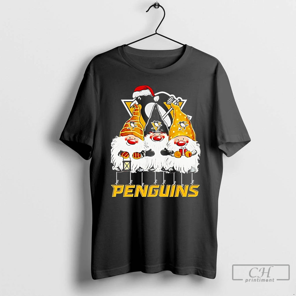 Classic Gnomes Pittsburgh Penguins Merry Christmas Shirt Hoodie Sweatshirt | PurePodTees.com