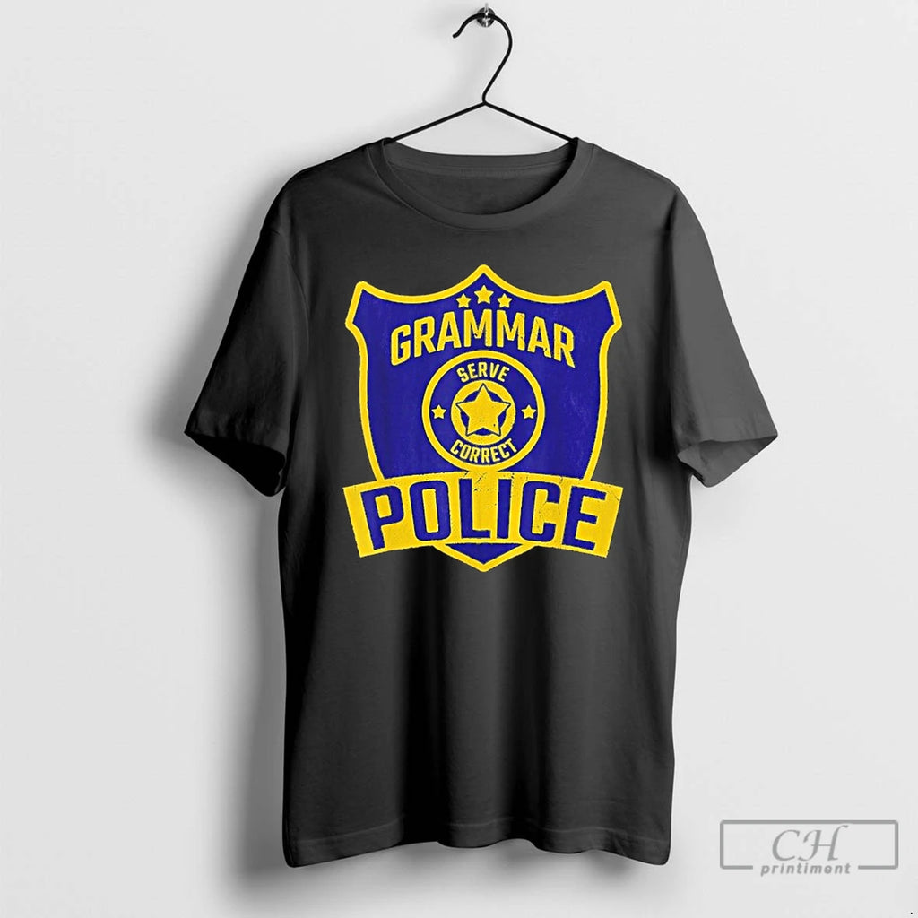 Classic Grammar Police Serve Correct Shirt Hoodie Sweatshirt | PurePodTees.com