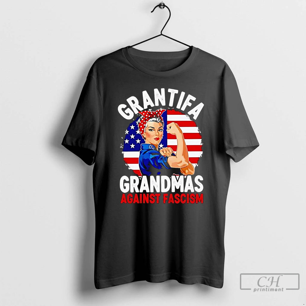 Classic Grantifa Grandmas Against Fascism Shirt Hoodie Sweatshirt | PurePodTees.com