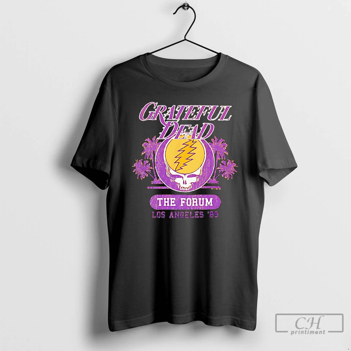 Classic Grateful Dead Los Angeles 1989 The Forum February Logo T Shirts Hoodie Sweatshirt | PurePodTees.com