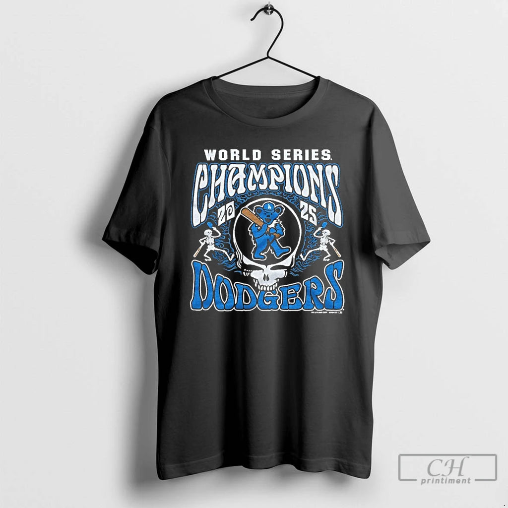 Classic Grateful Dead X La Dodgers World Series Champions 2025 Shirt Hoodie Sweatshirt | PurePodTees.com