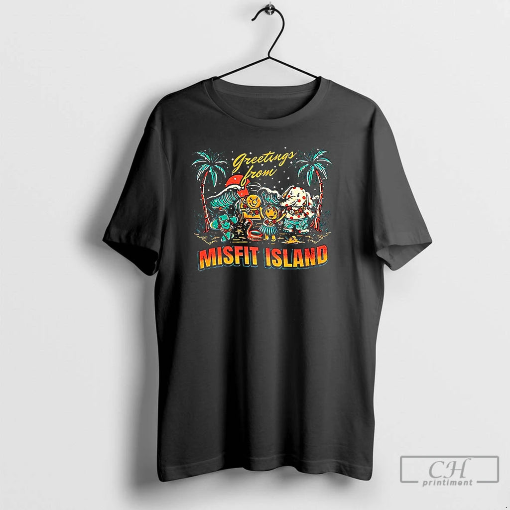Classic Greetings From Misfit Island Time Cartoon Shirt Hoodie Sweatshirt | PurePodTees.com