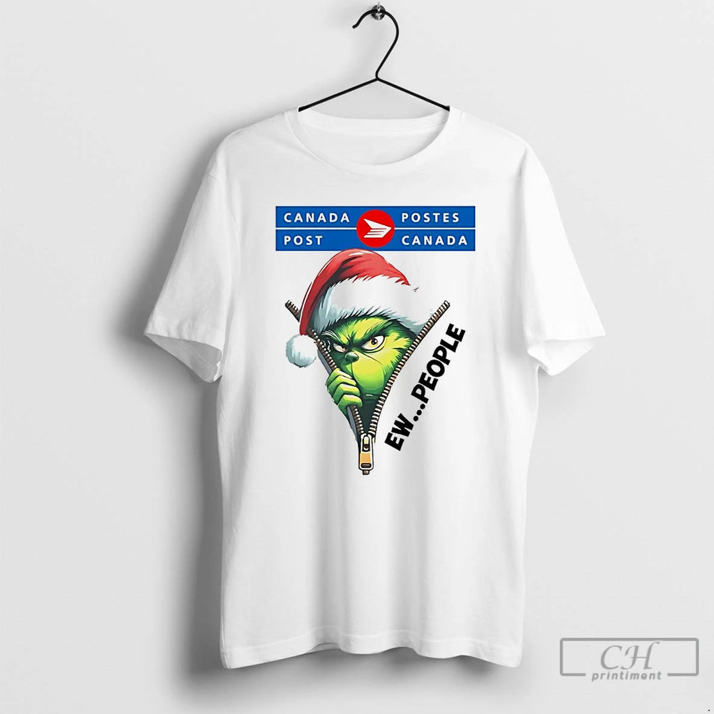 Classic Grinch Canada Post Ew People Christmas T Shirts Hoodie Sweatshirt | PurePodTees.com