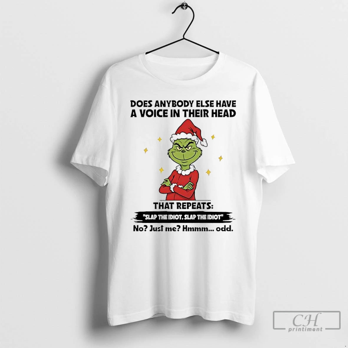 Classic Grinch Christmas 2025 Does Anybody Else Have A Voice In Their Head That Repeats Shirt Hoodie Sweatshirt