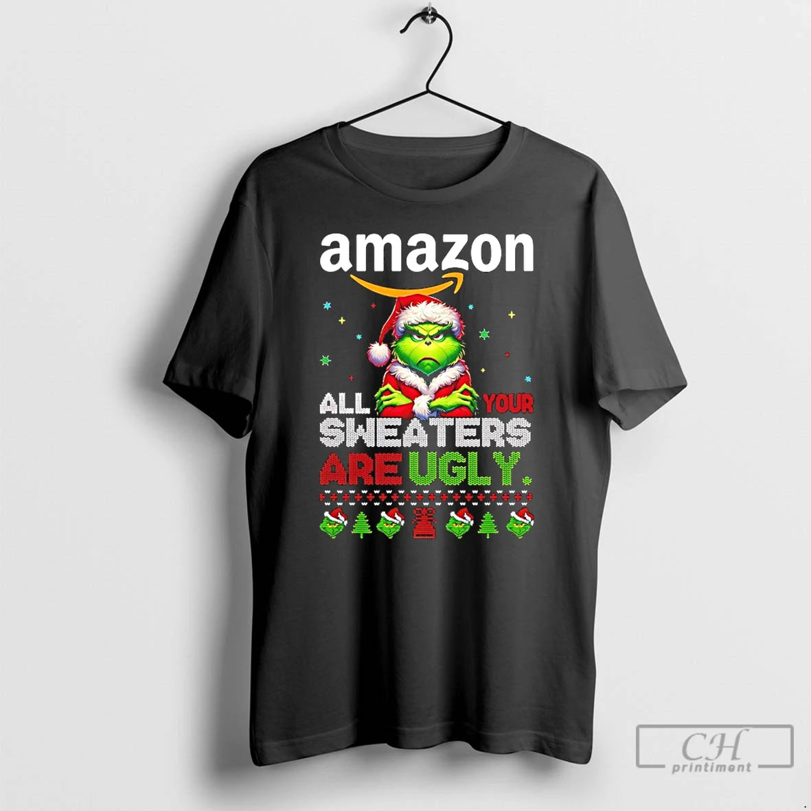 Classic Grinch Christmas Amazon All Your Sweaters Are Ugly Shirt Hoodie Sweatshirt | PurePodTees.com