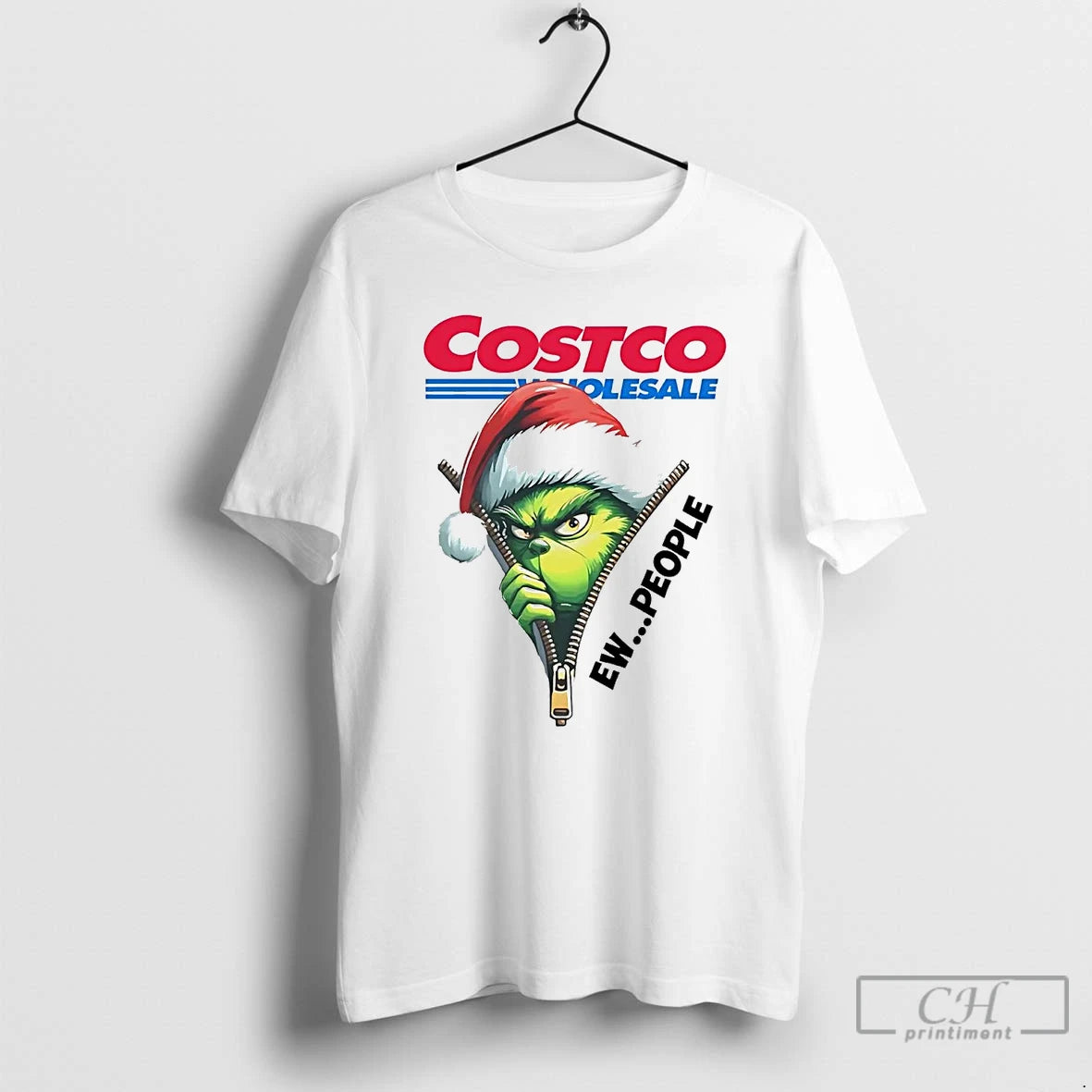 Classic Grinch Costco Wholesale Ew People Christmas T Shirts Hoodie Sweatshirt | PurePodTees.com