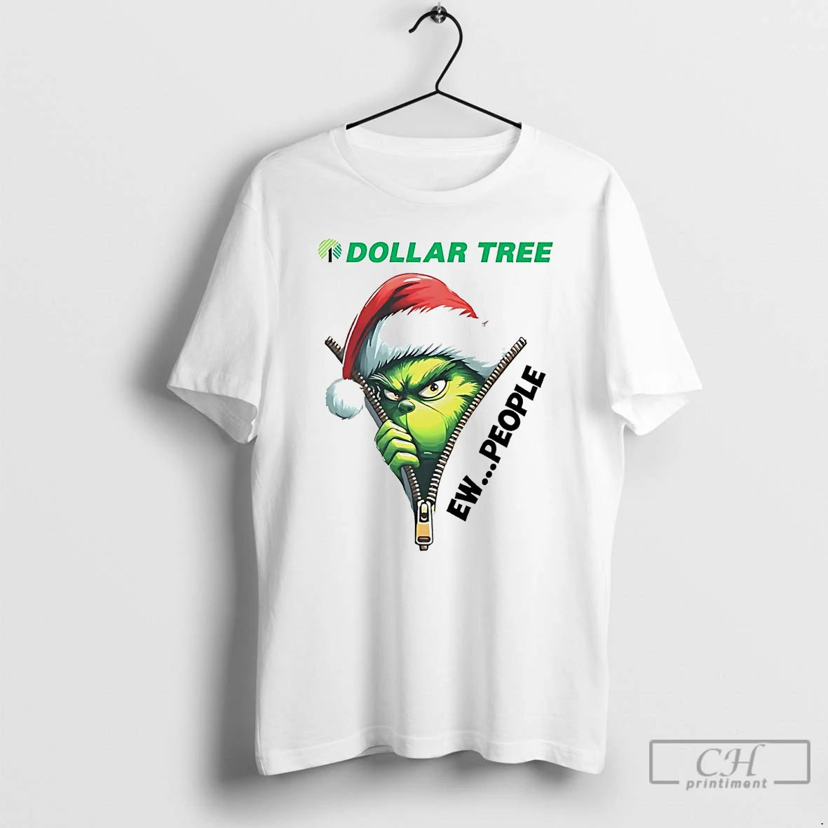 Classic Grinch Dollar Tree Ew People Christmas T Shirts Hoodie Sweatshirt | PurePodTees.com
